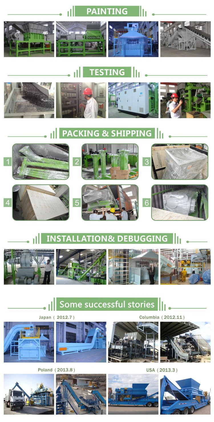 Rubber Crumb Plant Used Truck Tire Waste Car Tyre Cutting Shredder Recycling Machine Price