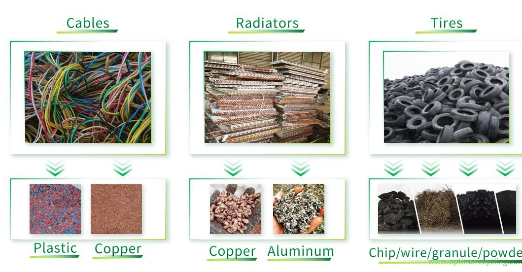 Rubber Crumb Plant Used Truck Tire Waste Car Tyre Cutting Shredder Recycling Machine Price